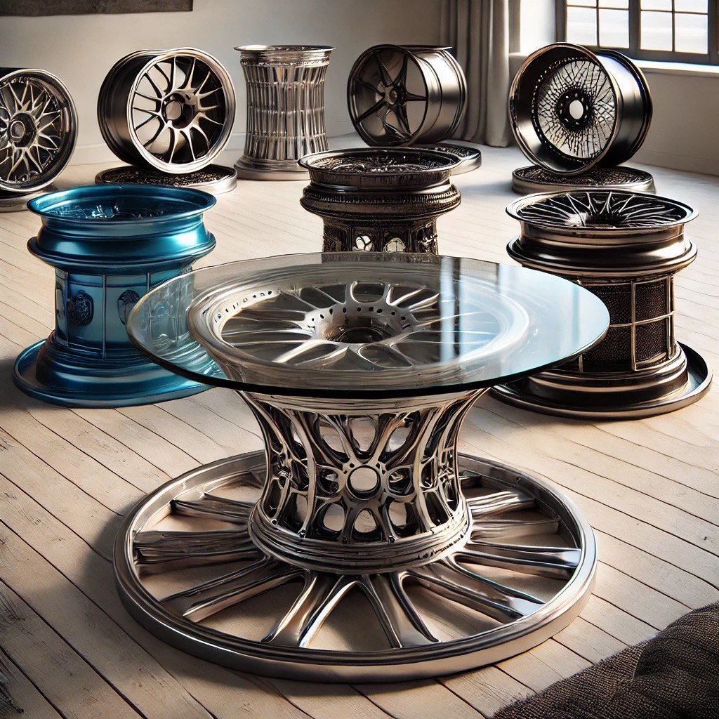 Custom tables (made from forged Wheels)