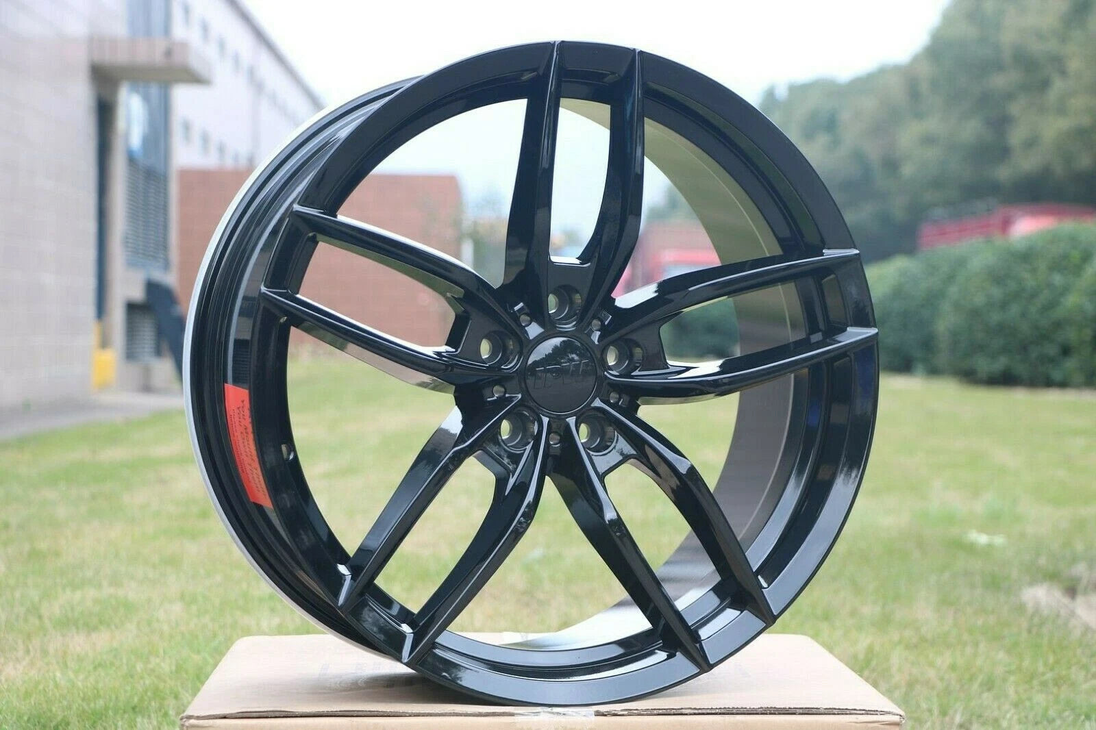 20" Gloss Black Rims 20x9.5 5x114.3 +35 Fit Tesla Model Y