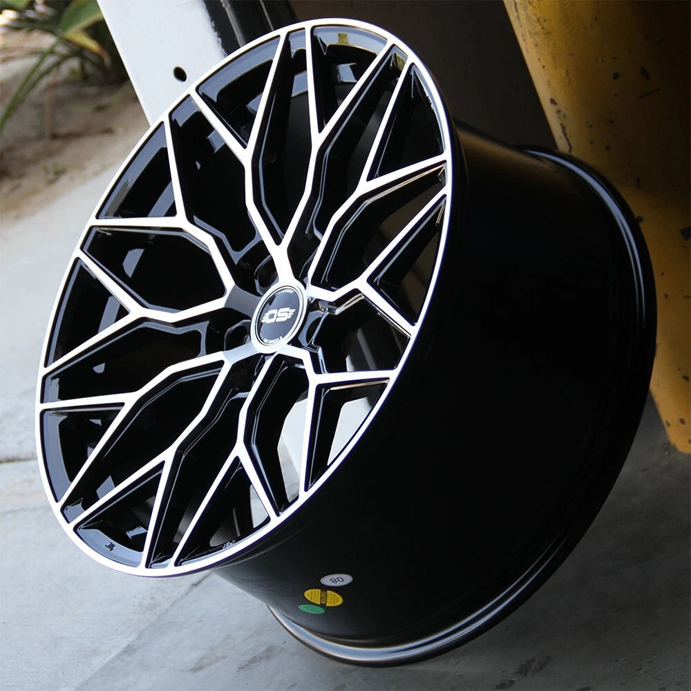 20” wheels rims Tesla S Gloss Black/Machined 20x9 & 10