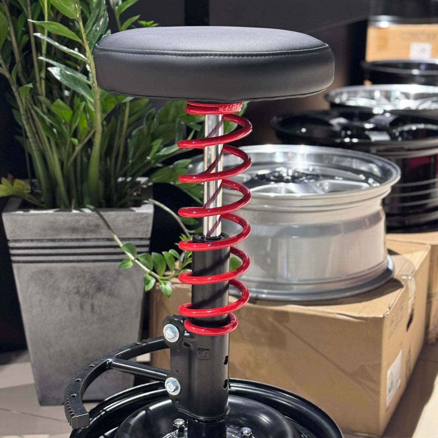 Custom Wheel-Shaped Chair